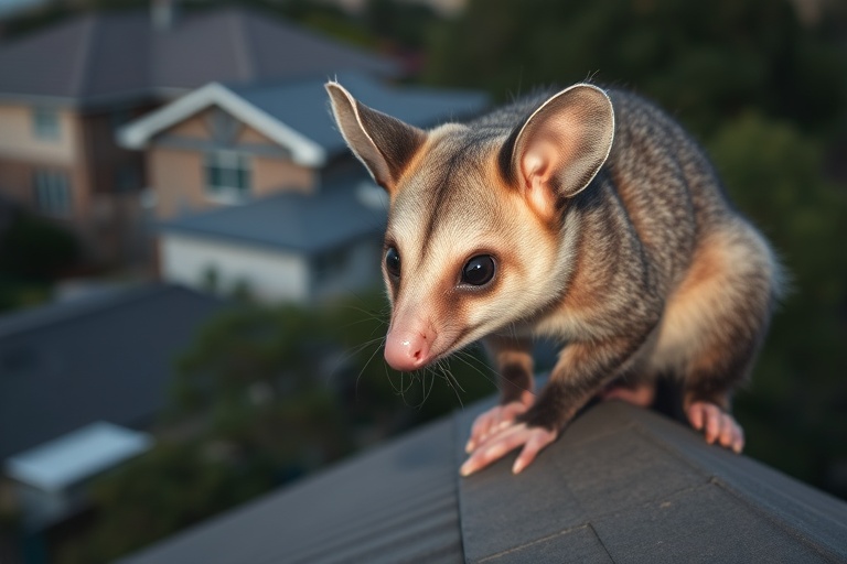 Possum in Bacchus Marsh residential area